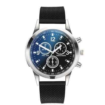 Luxury Quartz Watch for Men Stainless Steel Dial Casual Quartz Wristwatches Bracele Watch Relogio Masculino Часы Мужские