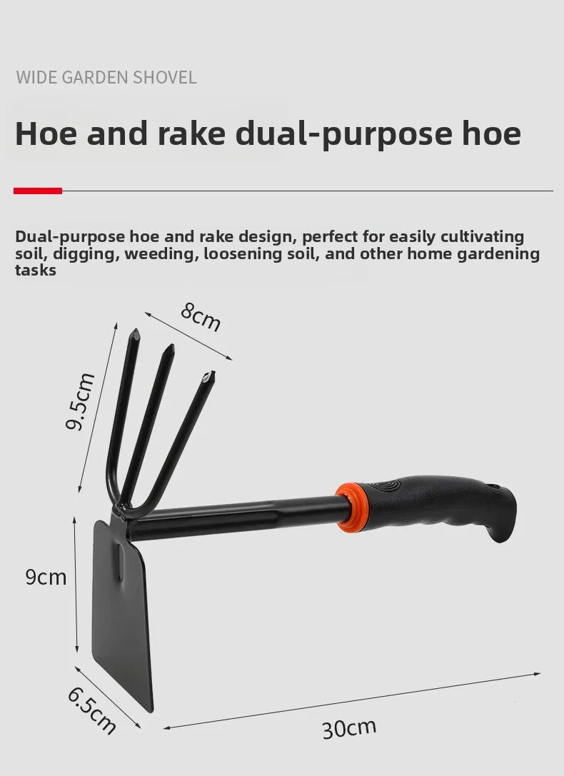 5 Pack 5-in-1 Gardening Hand Tool Set, Mini Hoe & Small Shovel for Outdoor Digging, Garden Loosening & Beach Clamming Tools