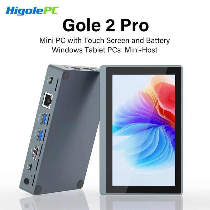 Industrial Higole Gole 2 Pro 5.5" Mini Computer Intel Win11 8/16GB RAM 4K for AI/Automation/Education Portable PC