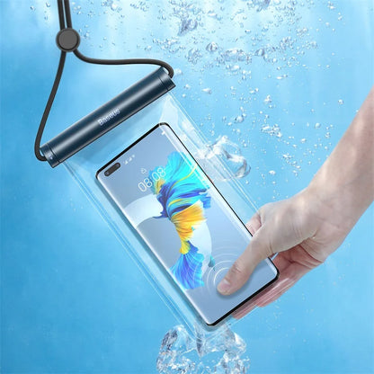 Baseus Waterproof Phone Case Under 7.2 inches For iPhone 12 Pro Max Swim Case IPX8 Universal Cover For Huawei Xiaomi Samsung