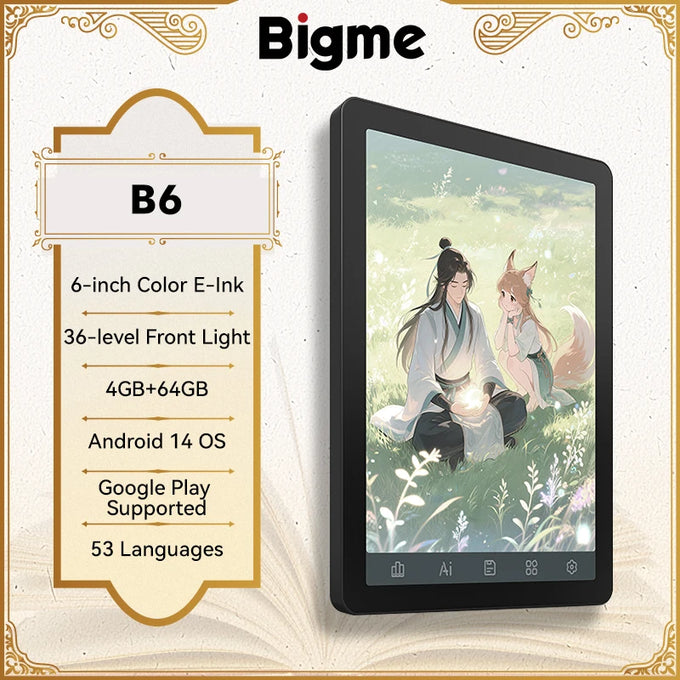 Bigme B6 Color E-Ink Reader — product image