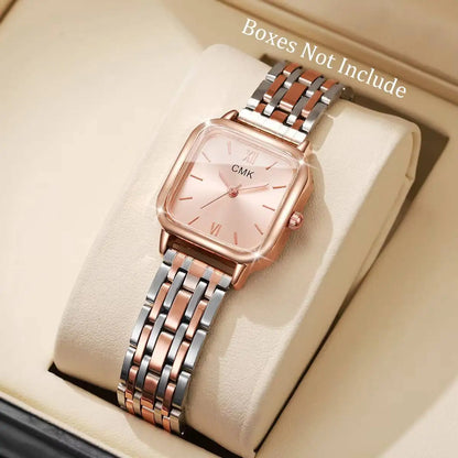 Fashion Women Watches Casual Square Dial Quartz Wristwatches Reloj Mujer Girls Clock Gift（Without Box）