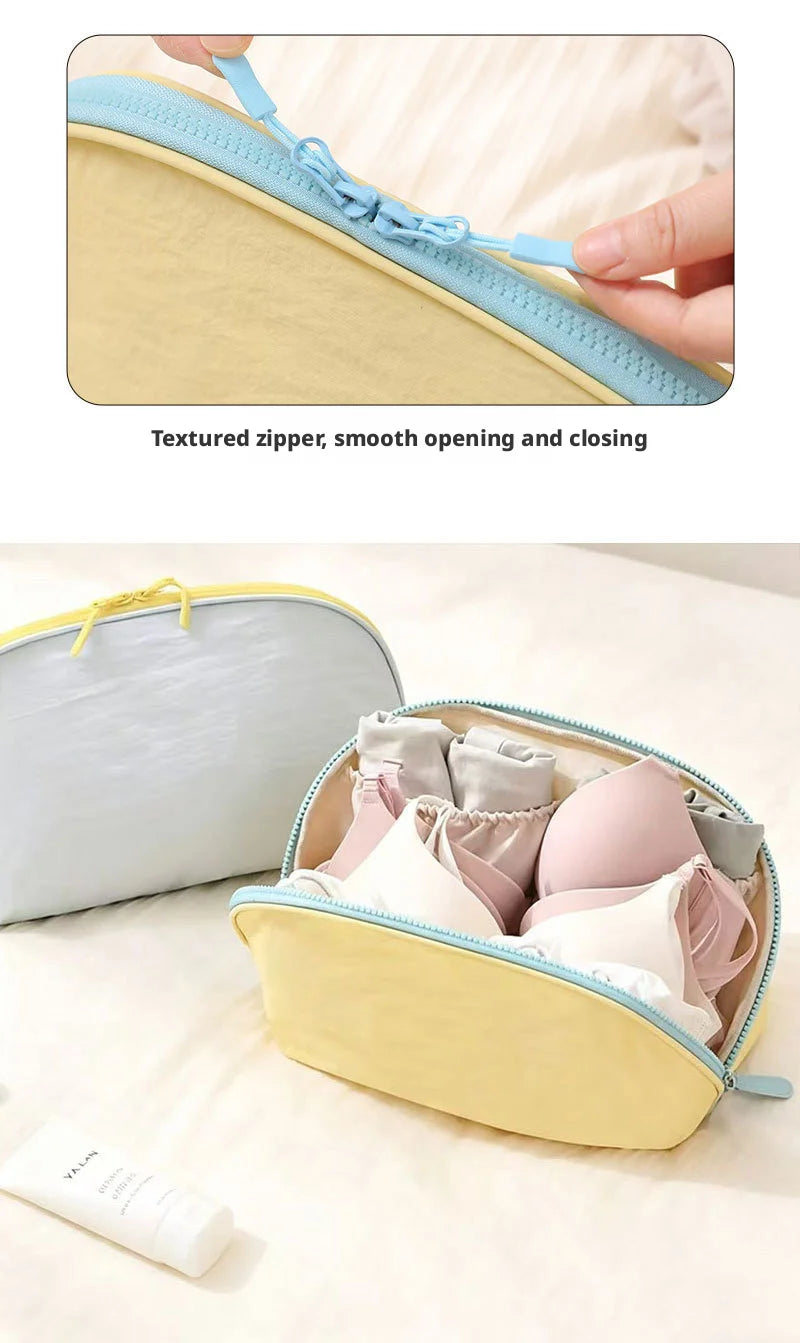 Underwear Storage Bag, Travel Portable Panty And Sock Storage Bag, Three-in-one Travel Set  Waterproof Storage Bag For Underwear