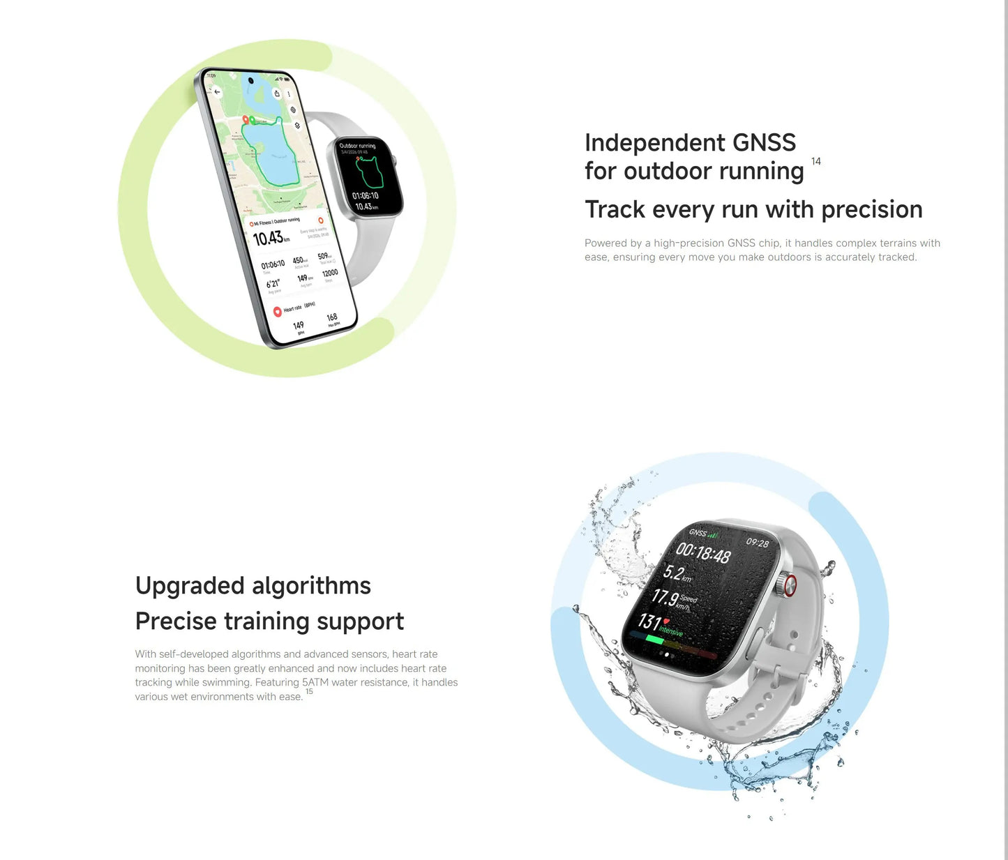 Global Version Redmi Watch 6 2.07" AMOLED Screen 550mAh Battery 150+ Sports Modes 5ATM Water Resistance Xiaomi HyperOS 3