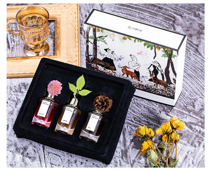 Luxury Brand Women Perfumes And Colognes Men 75ml Eau De Parfum Femme Lasting Fragrance Plant Floral Scent Spray Gift Box 3Piece
