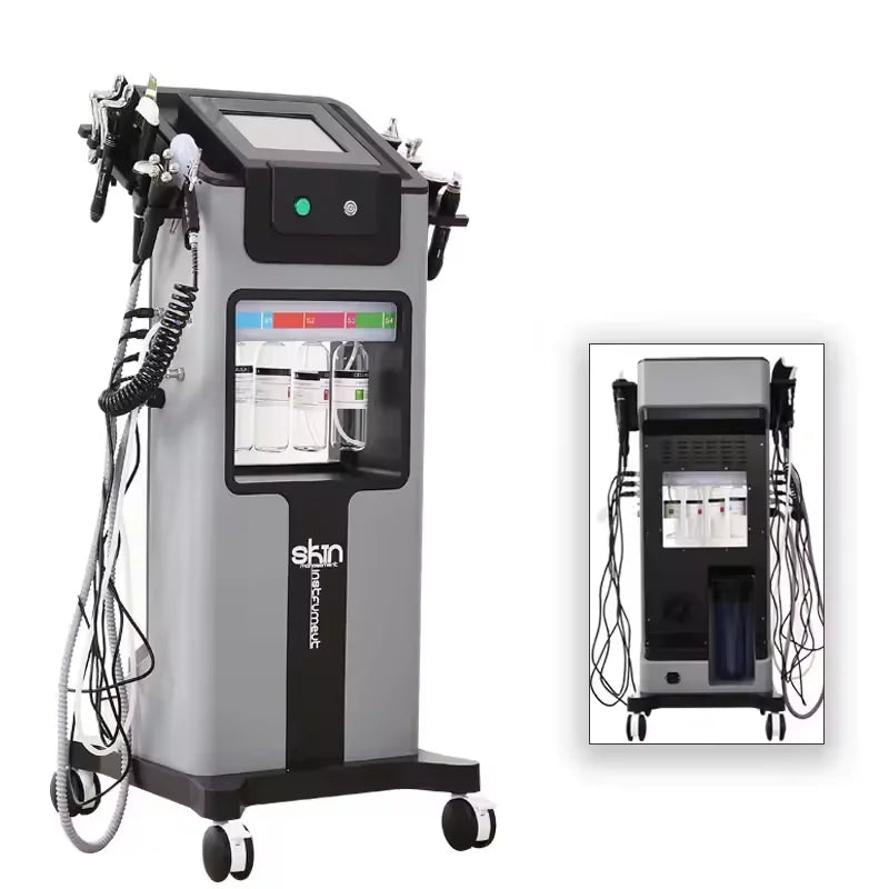 10in1Multifunction Facial Beauty Equipment Hydra Dermabrasion Oxygen Jet Peel Skin Cleaning Machine ProfessionalSalonUseforF