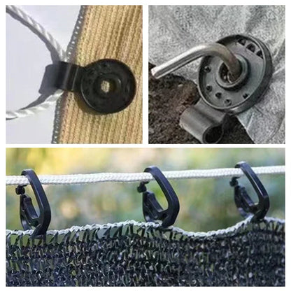 Awning Plastic Clips, Outdoor Shade Cloth Net Clip, Camping Garden Tools, Building Fence, Fix Clamp Awning Hook, 5-100Pcs