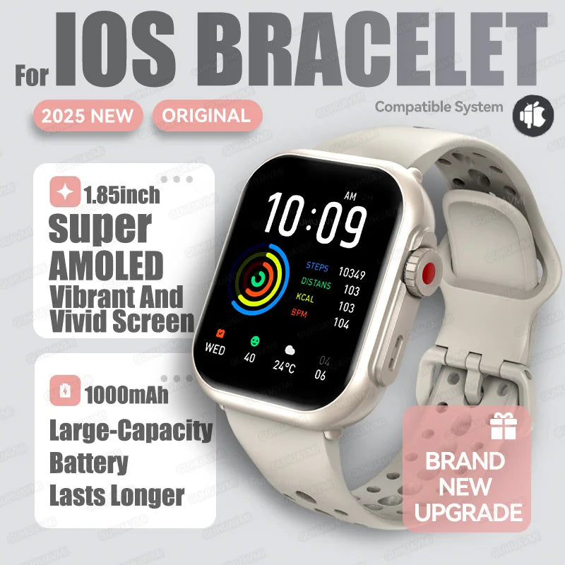 2026 Fashion Women Watch Ultra2 SE Smart Watches 1000mAh 1.85"AMOLED Full Touch Screen BT Call Smartwatch For Android IOS Ladies