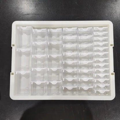 42/50/78 Grids Box Elizabeth Ward Bead Storage Portable Container Transparent Diamond Painting Plastic Storage Box