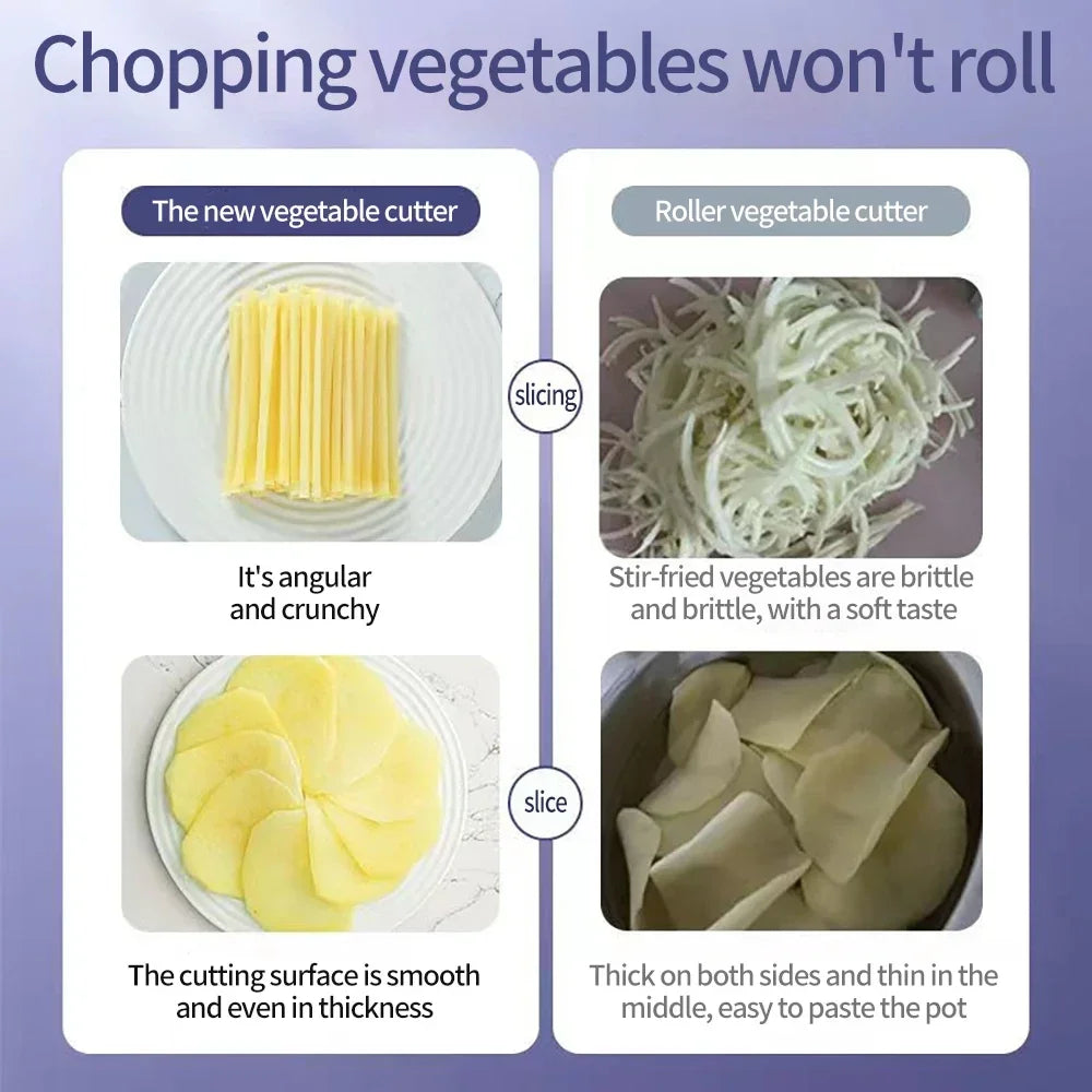 Slicer Safe Mandoline Vegetable Cutter Veggie Dicer Slicer for Julienne French Fry and Potato Get Storage Box with Lid