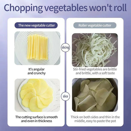 Slicer Safe Mandoline Vegetable Cutter Veggie Dicer Slicer for Julienne French Fry and Potato Get Storage Box with Lid
