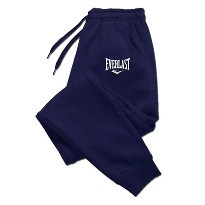 Men Printed Pants EVERLAST Men Women Running Pants Joggers Sweatpant Sport Casual Trousers Fitness Gym Breathable Pants
