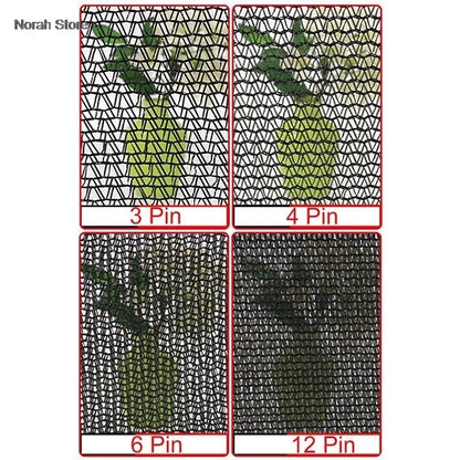 6X6m Black Shade Cloth with Grommets Sunblock Mesh Cover Anti-UV Garden Balcony Plant Sunshade Net Outdoor Greenhouse﻿﻿﻿﻿﻿﻿﻿﻿﻿﻿