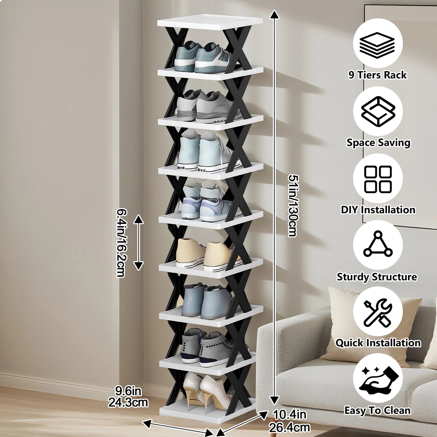 Shoe Rack Storage Organizer Detachable Shoe Racks Saves Family Household Rack Multi Layer Simple Shoes Shelf Color Cabinet
