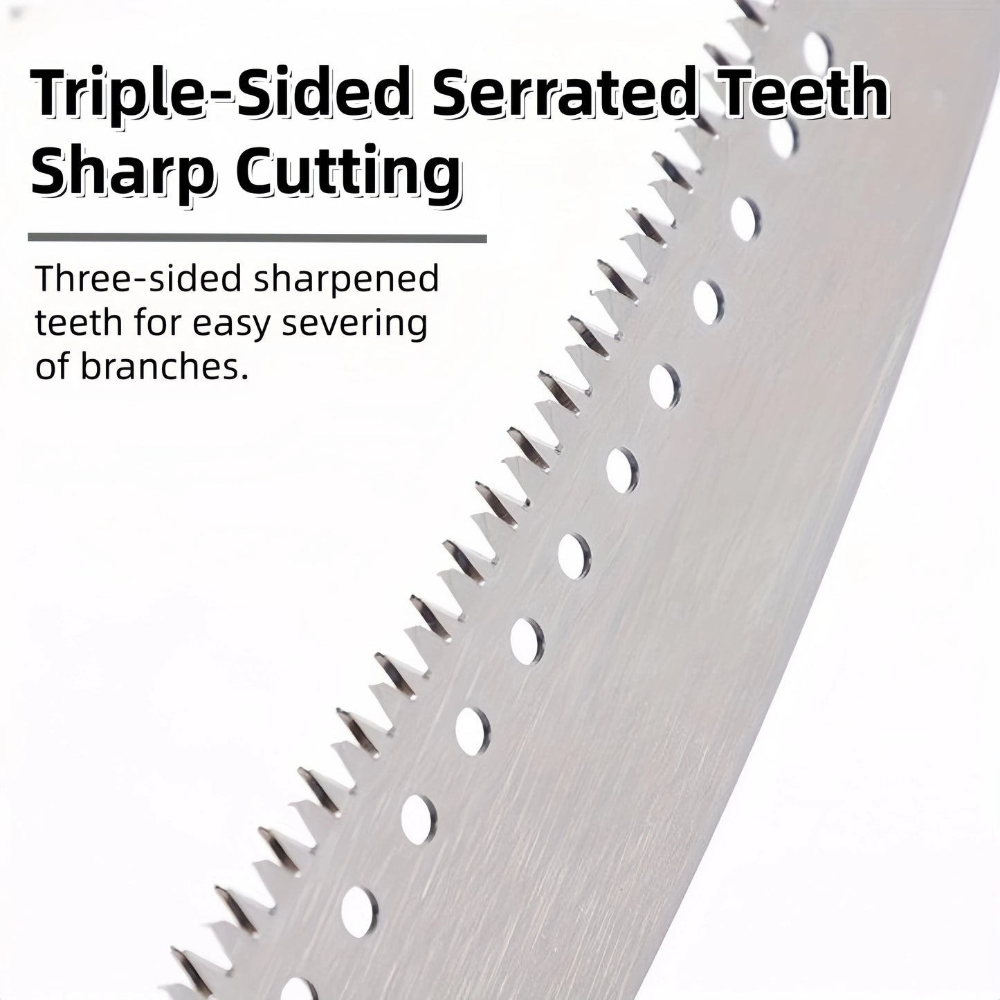 Extended double-hook aerial saw, multi-functional garden pruning saw, telescopic fruit tree pruning saw, garden pruning tool