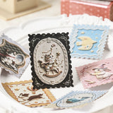 Vintage Floral & Animal Scrapbook Stickers — view 2