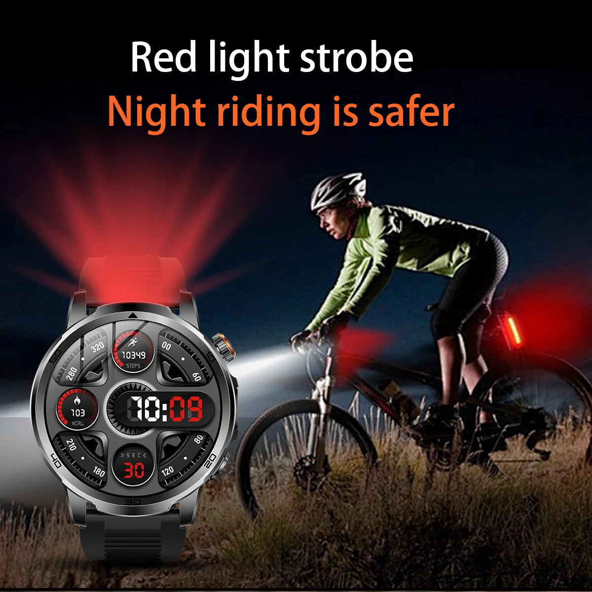 2026 New  Outdoor Smart Watch 1.85inch AMOLED 1000mAh Large Battery 5ATM Waterproof Voice Call Sports Men Fitness Bracelet