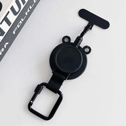 For Magsafe Magnetic Universal Mobile Phone Holder Backpack Clip Carabiner Retractable Steel Wire Rope Outdoor Anti-lost Stand