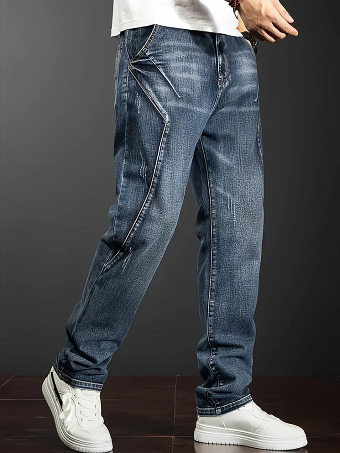 Men's Stretch Straight-Leg Jeans — product image