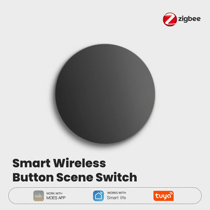 MOES ZigBee Smart Wireless Button Scene Switch Tuya BatteryPowered Mobile Setting Multi-scene Linkage Wireless Remote Controller