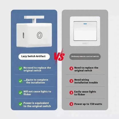 USB Rechargeable Wireless Control Light Switch Off Tool Automatic Button Pusher Intelligent Lazy Remote Control Switch