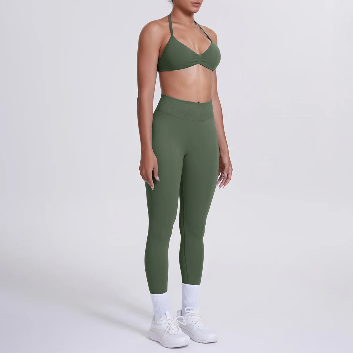 Women 2pcs Patchwork Sport Yoga Suit Training Sleeveless Sport Gym Tops Tummy Control Slimming Booty Leggings Yoga Suit Sports