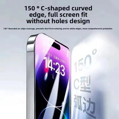 Dust Free Easy Installation HD Screen Protectors For iPhone 17 16 15 14 Plus 13 12 Mini 11 Pro Max XR X XS 17 Air Tempered Glass