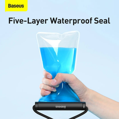 Baseus Waterproof Phone Case Under 7.2 inches For iPhone 12 Pro Max Swim Case IPX8 Universal Cover For Huawei Xiaomi Samsung