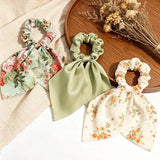 Floral & Solid Shawl Scarf Set — view 8