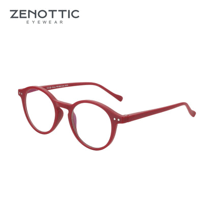 ZENOTTIC Retro Small Round Prescription Glasses Circular Progressive Eyewear Photochromic Optical Eyeglasses for Women Men
