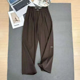 Relaxed High-Waisted Wide-Leg Pants