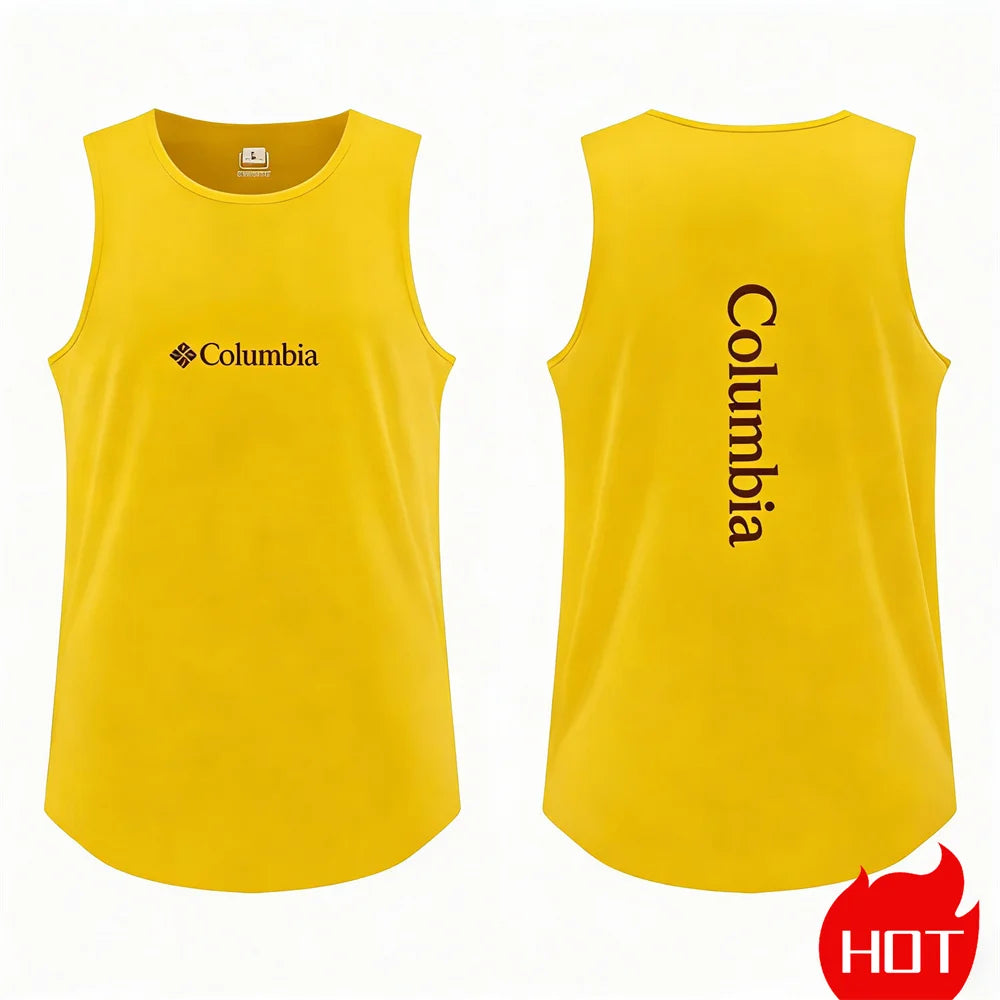 Outdoor sports round neck basketbal jerseys Breathable running vests Summer men's t-shirts and tank tops quick-dry mesh tops man