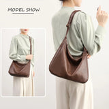 Soft Faux-Leather Hobo Bag — view 6