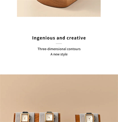 MISHITU T-shaped Watch Stand Wooden Jewelry Watch Display Stand Watch Storage Holder Bracelet Jewelry Display Watch Storage Rack