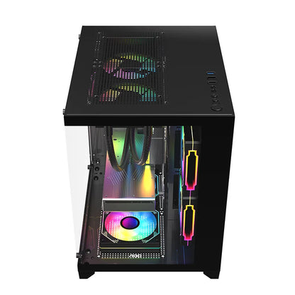 AOC CG391 PC Case MATX Gaming Desktop Case Supports 240 Water Cooling With 3 Pcs ARGB Fans Computer Case Sea View Room 컴퓨터 섀시