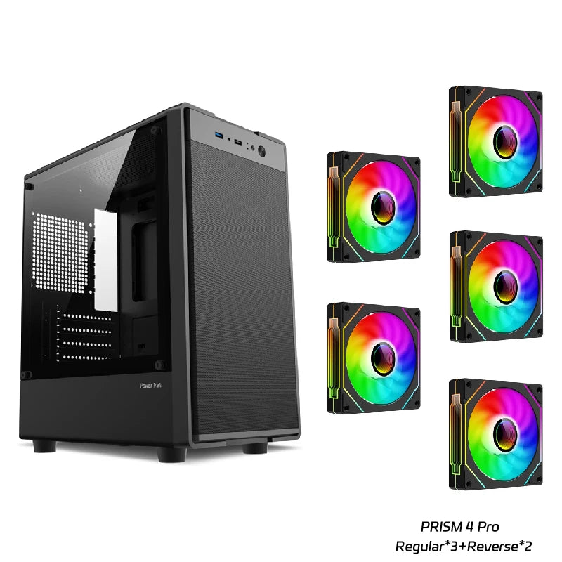 Power Train Flying PC gaming case E-sports case MATX USB3.0 Support SFX/ATX power supply Iron net heat dissipation Computer Case