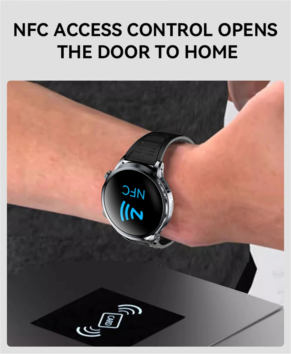 5G/4G Smart Watch 1.95 inch AMOLED 1880mah Battery 16GB+256GB RAM 800W Camera GPS WIFI Google APP Download Heart Rate Smartwatch