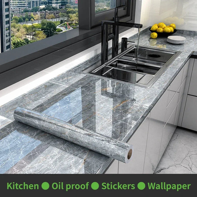 Marble Pattern Self-Adhesive Decorative Wallpaper — product image