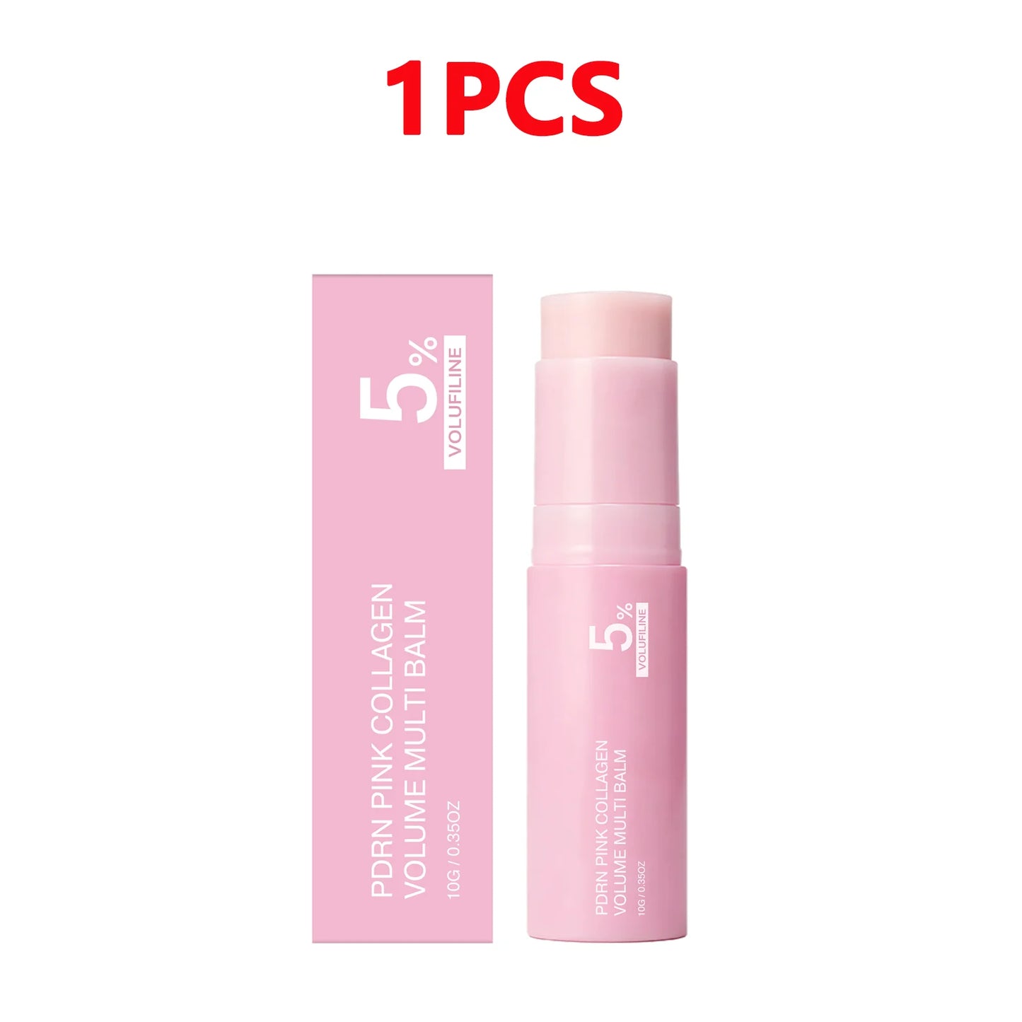 PDRN Pink Collagen Volume Multi Balm Stick Face & Body Balm for Under-Eyes, Neck, Forehead, Smile Lines,  Radiance Care K-Beauty