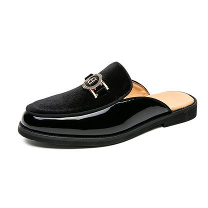 New Black Mens Sandals Dress Shoes Business Men Summer Sandals Free Shipping  Men Shoes
