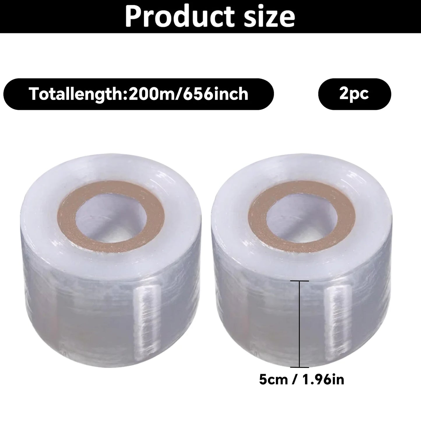 200m Length Eco-Friendly Biodegradable Grafting Tape Graft Membrane Gardening Bind Belt PE Grafting Tape Packaging wrapping film
