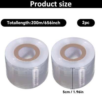 200m Length Eco-Friendly Biodegradable Grafting Tape Graft Membrane Gardening Bind Belt PE Grafting Tape Packaging wrapping film