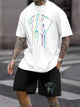 Men's King Graphic T-Shirt & Shorts Set — view 5