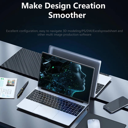 15.6 Inch Laptop Intel Core i9 10980HK Windows 11 Pro 32GB DDR4 M.2 2TB SSD Ultrabook Computer Fingerprint Unlock WIFI Fast