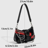Y2K Rivet Chain Shoulder Bag — view 2