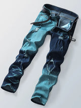 Men's Gradient Patchwork Jeans — view 5