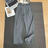 Relaxed High-Waisted Wide-Leg Pants