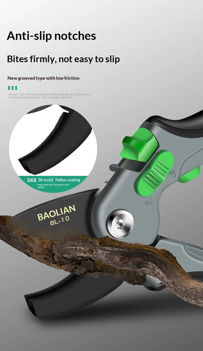Plant Trim Pruner Cut Horticulture Secateur Shrub Garden Scissor Set Branch Shear Orchard Pruning Shears Tools