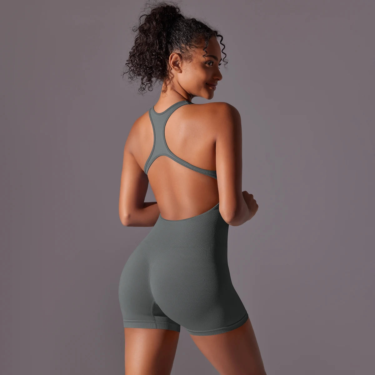 Jumpsuit Suits For Fitness Ribbed Gym Set Workout Sets Tracksuits Fitness Gym Clothing For Seamless Women Yoga Set Sportswear
