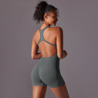 Jumpsuit Suits For Fitness Ribbed Gym Set Workout Sets Tracksuits Fitness Gym Clothing For Seamless Women Yoga Set Sportswear